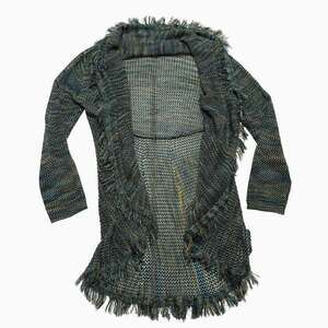 Women's Blue and Green Cardigan